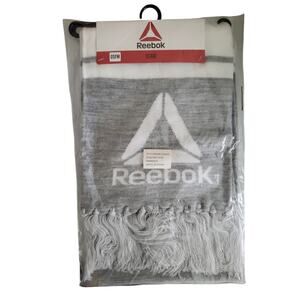 Reebok Gray Rally Scarf with Logo - OSFM